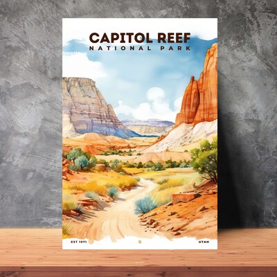 Capitol Reef National Park Poster, Travel Art, Office Poster, Home Decor | S8 - image2